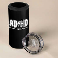 Funny ADHD 4 in 1 Can Cooler Tumbler Hey Look a Squirrel Rocks Graphic - Wonder Print Shop