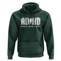 Funny ADHD Hoodie Hey Look a Squirrel Rocks Graphic - Wonder Print Shop