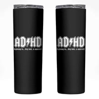 Funny ADHD Skinny Tumbler Hey Look a Squirrel Rocks Graphic - Wonder Print Shop