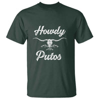 Howdy Putos T Shirt Western Cowboy Skull Outlaw Style
