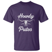 Howdy Putos T Shirt Western Cowboy Skull Outlaw Style