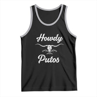 Howdy Putos Tank Top Western Cowboy Skull Outlaw Style