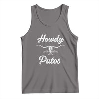 Howdy Putos Tank Top Western Cowboy Skull Outlaw Style
