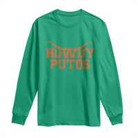 Howdy Putos Long Sleeve Shirt Funny Western Cowboy Spanish Slang - Wonder Print Shop