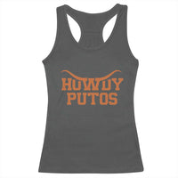 Howdy Putos Racerback Tank Top Funny Western Cowboy Spanish Slang - Wonder Print Shop