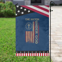 One Nation Under God Garden Flag American Flag 4th Of July Patriotic Christian