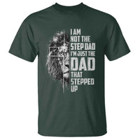 Bonus Dad T Shirt Stepdad Gifts From Stepdaughter Stepson Cross Lion Stepped Up Dad