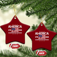 250th Anniversary Ceramic Ornament American 250 Years Birthday Patriotic 1776 2026