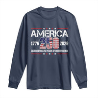 250th Anniversary Long Sleeve Shirt American 250 Years Birthday Patriotic 1776 2026