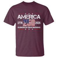 250th Anniversary T Shirt American 250 Years Birthday Patriotic 1776 2026