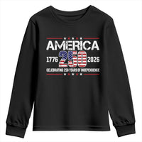 250th Anniversary Youth Sweatshirt American 250 Years Birthday Patriotic 1776 2026