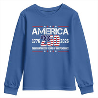 250th Anniversary Youth Sweatshirt American 250 Years Birthday Patriotic 1776 2026