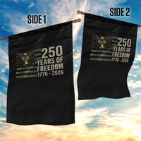 250th Anniversary Garden Flag 1776 2026 250 Years Birthday Patriotic Camouflage USA Flag