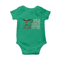250th Anniversary Baby Onesie 1776 2026 250 Years Birthday Patriotic Camouflage USA Flag