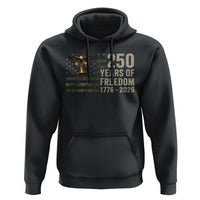 250th Anniversary Hoodie 1776 2026 250 Years Birthday Patriotic Camouflage USA Flag
