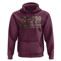 250th Anniversary Hoodie 1776 2026 250 Years Birthday Patriotic Camouflage USA Flag