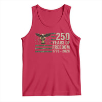 250th Anniversary Tank Top 1776 2026 250 Years Birthday Patriotic Camouflage USA Flag
