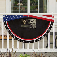 250th Anniversary Patriotic Fan Flag 1776 2026 250 Years Birthday Camouflage USA Flag