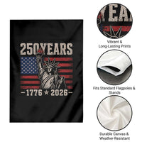 USA Independence 250th Anniversary Garden Flag Patriotic Lady Liberty American Flag 250 Years 1776 2026