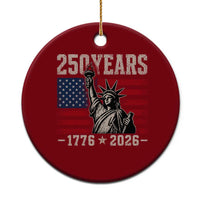 USA Independence 250th Anniversary Ceramic Ornament Patriotic Lady Liberty American Flag 250 Years 1776 2026