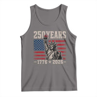 USA Independence 250th Anniversary Tank Top Patriotic Lady Liberty American Flag 250 Years 1776 2026
