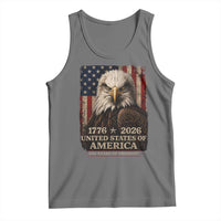250 Anniversary USA Flag Tank Top Vintage Bald Eagle Patriotic 1776 2026 250 Years Birthday