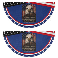 250 Anniversary USA Flag Patriotic Fan Flag Vintage Bald Eagle 1776 2026 250 Years Birthday