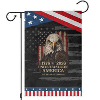 250 Anniversary USA Flag Patriotic Garden Flag Vintage Bald Eagle Patriotic 1776 2026 250 Years Birthday