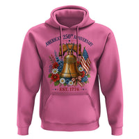 250 Anniversary Hoodie Floral Liberty Bell USA 250th American 4th July 2026