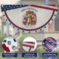 250 Anniversary Patriotic Fan Flag Floral Liberty Bell USA 250th American 4th July 2026