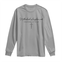 Motherhood Is Kingdom Work Long Sleeve Shirt Christian Mom Floral Mama Mothers Day