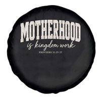 Motherhood Is Kingdom Work Spare Tire Cover Cute Christian Mom Mothers Day Floral Jesus