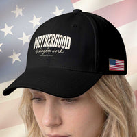 Motherhood Is Kingdom Work Baseball Cap Cute Christian Mom Mothers Day Floral Jesus