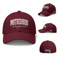 Motherhood Is Kingdom Work Baseball Cap Cute Christian Mom Mothers Day Floral Jesus