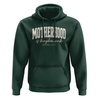 Motherhood Is Kingdom Work Hoodie Cute Christian Mom Mothers Day Floral Jesus