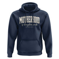 Motherhood Is Kingdom Work Hoodie Cute Christian Mom Mothers Day Floral Jesus