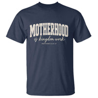 Motherhood Is Kingdom Work T Shirt Cute Christian Mom Mothers Day Floral Jesus