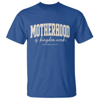 Motherhood Is Kingdom Work T Shirt Cute Christian Mom Mothers Day Floral Jesus