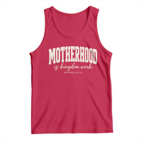 Motherhood Is Kingdom Work Tank Top Cute Christian Mom Mothers Day Floral Jesus