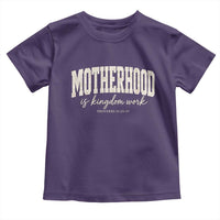 Motherhood Is Kingdom Work Toddler T Shirt Cute Christian Mom Mothers Day Floral Jesus