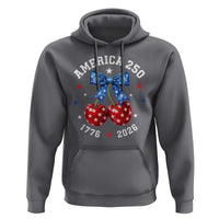250 Anniversary USA Hoodie Cherry Coquette Bow 4th Of July 1776 2026 250th Birthday