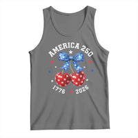 250 Anniversary USA Tank Top Cherry Coquette Bow 4th Of July 1776 2026 250th Birthday