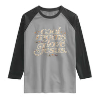 Cool Moms Love Jesus Raglan Shirt Vintage Floral Boho Wildflower Christian Mama Mothers Day