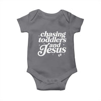 Christian Mom Baby Onesie Chasing Jesus And Toddlers