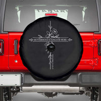 Motherhood Is Kingdom Work Spare Tire Cover Floral Cross Christian Mama Mothers Day