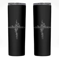 Motherhood Is Kingdom Work Skinny Tumbler Floral Cross Christian Mama Mothers Day
