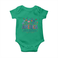 Floral 250th Anniversary Baby Onesie Wildflower Independence Day 250 Years Birthday 1776 2026