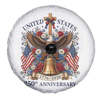 250 Anniversary USA Patriotic Eagle Spare Tire Cover Flower 250th Birthday 4th Of July 2026