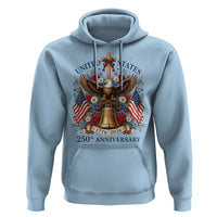 250 Anniversary USA Patriotic Eagle Hoodie Flower 250th Birthday 4th Of July 2026