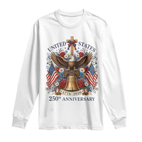 250 Anniversary USA Patriotic Eagle Long Sleeve Shirt Flower 250th Birthday 4th Of July 2026